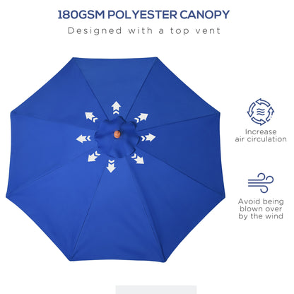 outsunny-2-5m-wood-garden-parasol-sun-shade-patio-outdoor-market-umbrella-canopy-with-top-vent-blue
