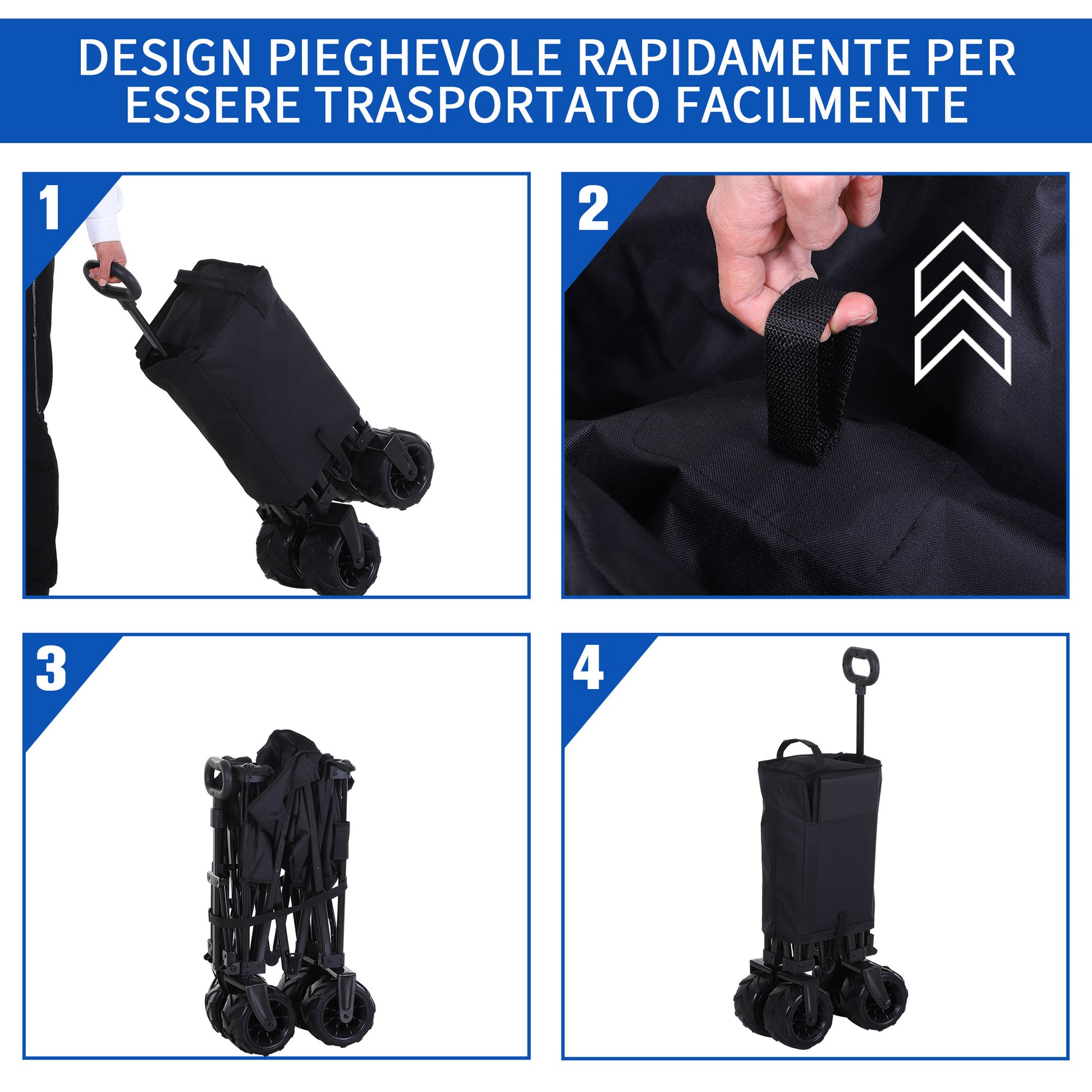 outsunny-outdoor-folding-garden-trolley-on-wheels-capming-cargo-wagon-cart-trailer-w-handle-wheels-for-beach-garden-black