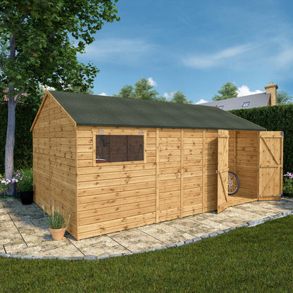16 X 10 Premium Shiplap Reverse Apex Workshop