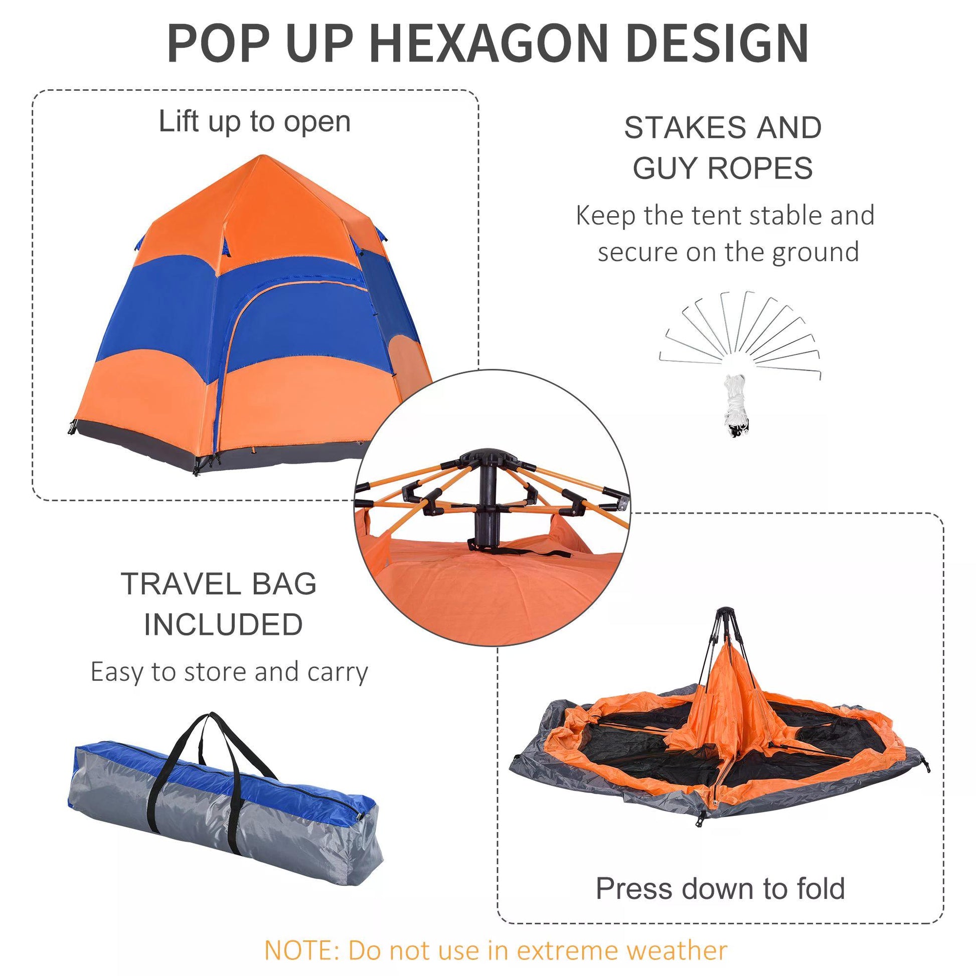 outsunny-six-man-hexagon-pop-up-tent-camping-festival-hiking-shelter-family-portable