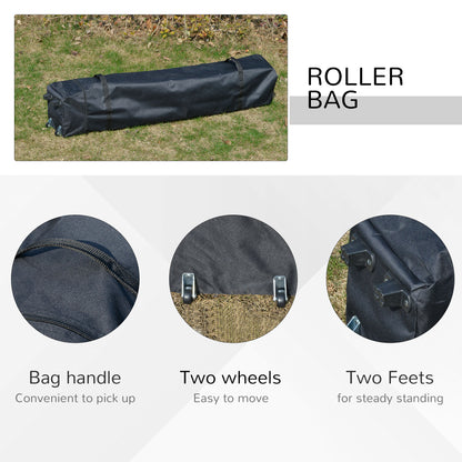 outsunny-4-x-4m-pop-up-gazebo-double-roof-canopy-tent-with-uv-proof-roller-bag-adjustable-legs-outdoor-party-steel-frame-grey