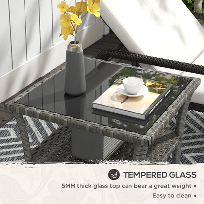 outsunny-50cm-outdoor-pe-rattan-coffee-table-patio-wicker-two-tier-side-table-with-glass-top-for-patio-garden-balcony-grey
