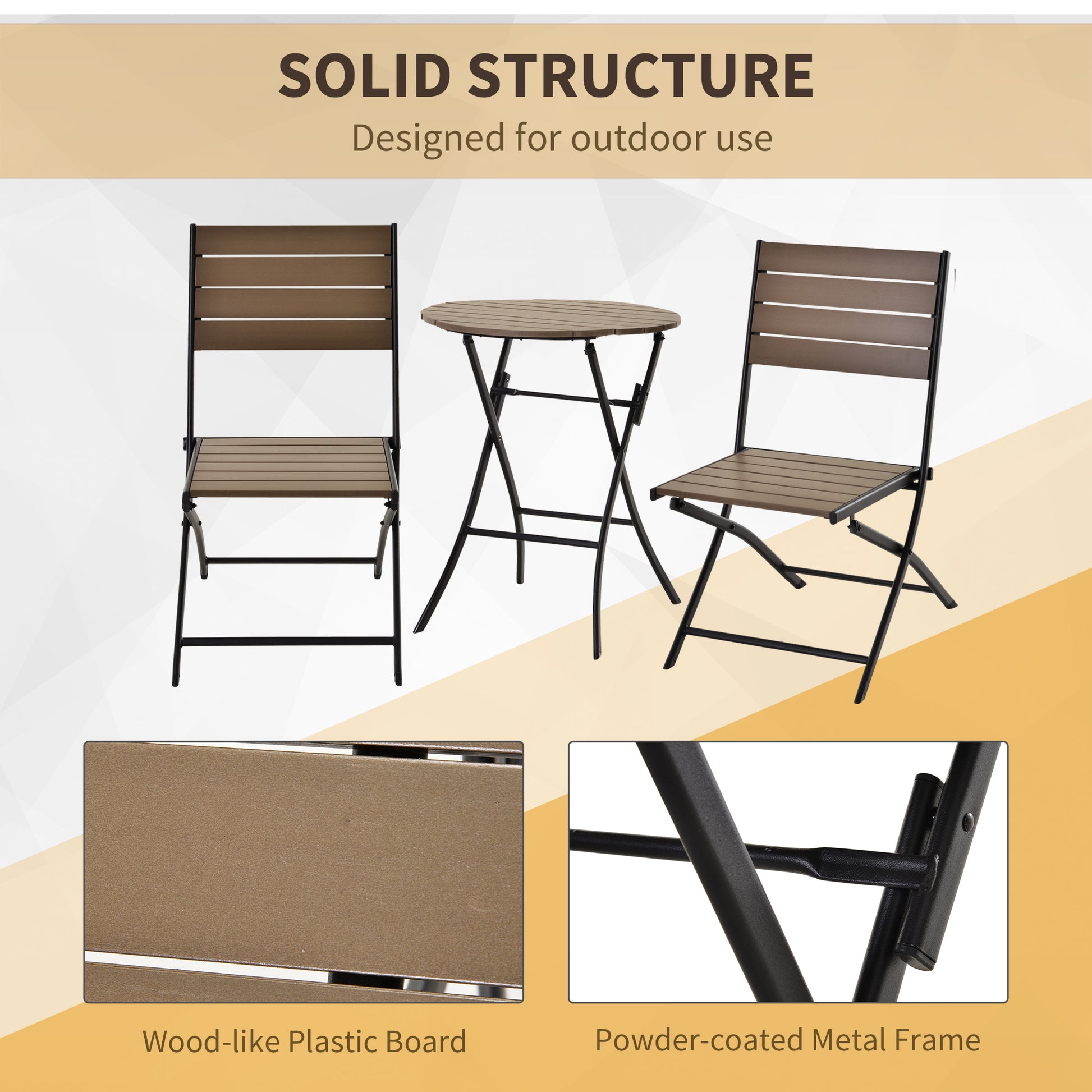 outsunny-3-pcs-folding-bistro-dining-set-2-single-chair-1-dining-table-metal-frame-plastic-panel-slatted-compact-garden-outdoor-apartment-black-brown