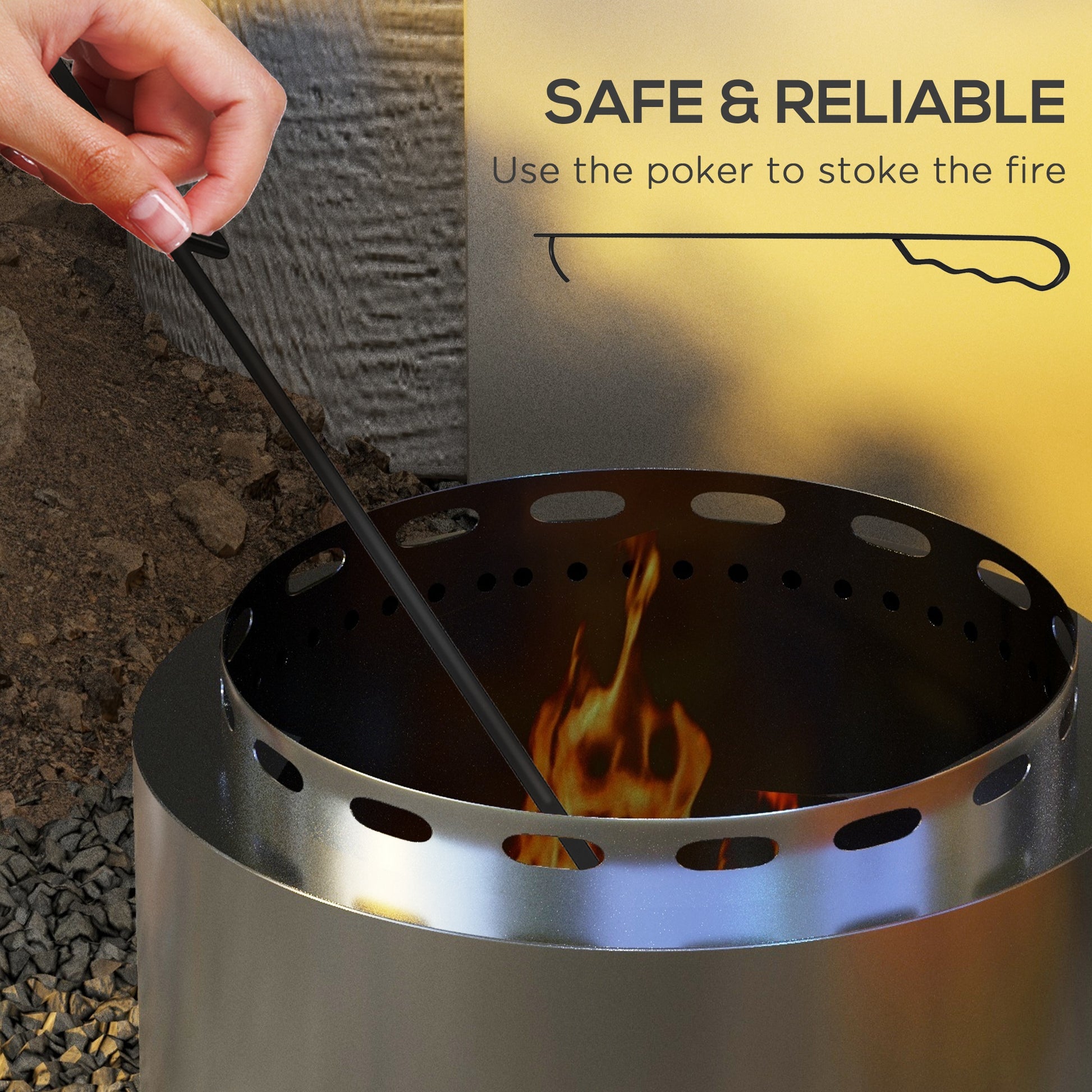 outsunny-smokeless-fire-pit-48-5cm-portable-wood-burning-firepit-with-poker-for-garden-camping-bonfire-party-stainless-steel-silver