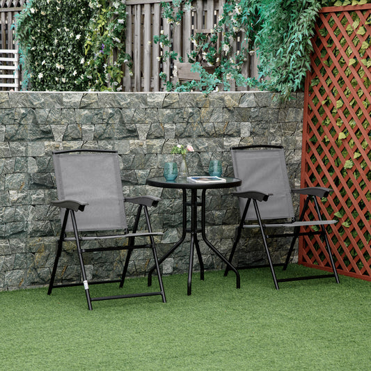 outsunny-3-piece-patio-furniture-bistro-set-2-folding-chairs-1-tempered-glass-table-adjustable-backrest-grey