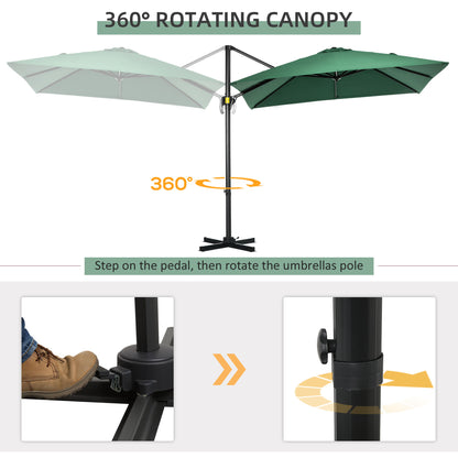 outsunnysquare-outdoor-umbrella-parasol-w-360-rotation-245lx245wx248h-cm-green
