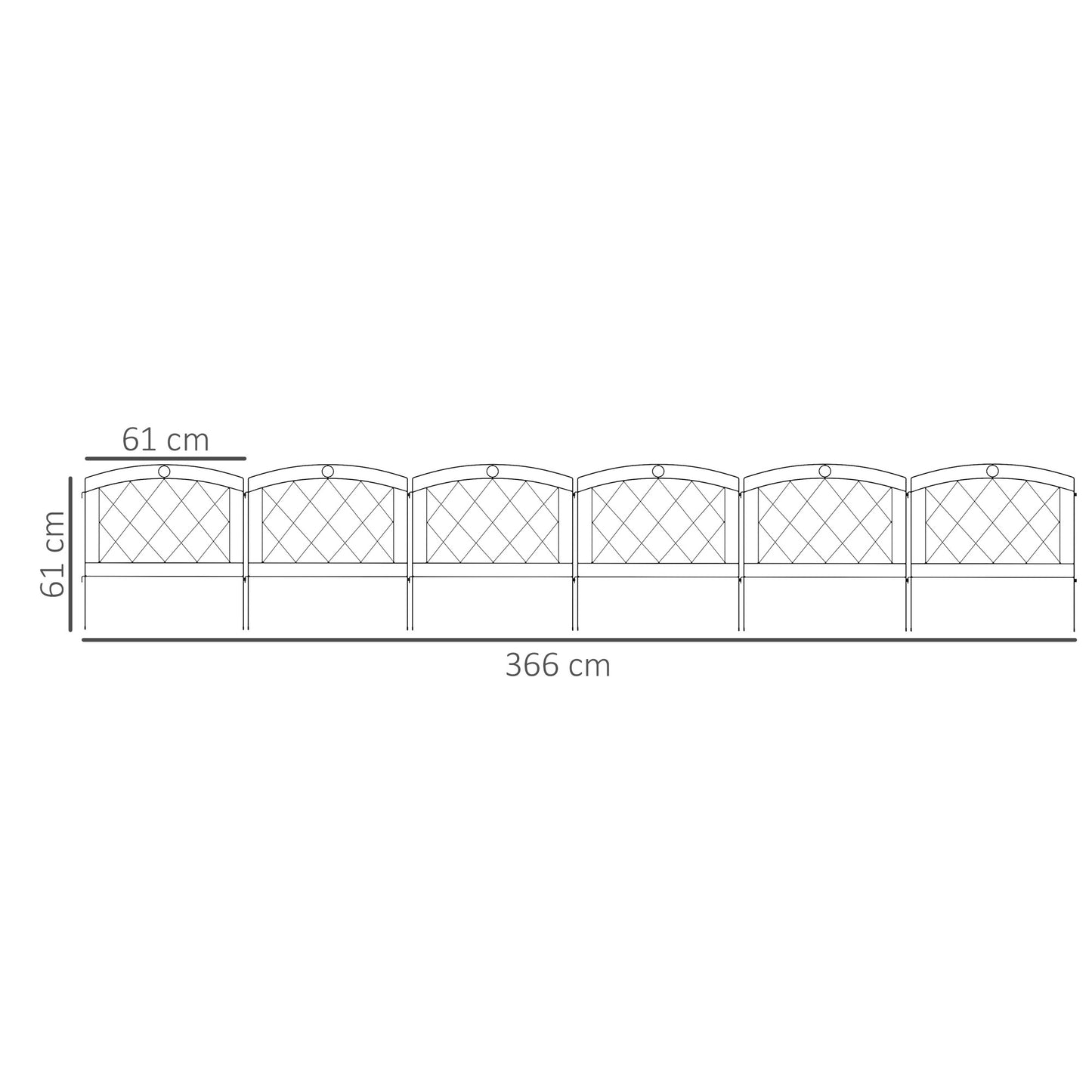 outsunny-metal-decorative-outdoor-picket-fence-panels-set-of-6-black