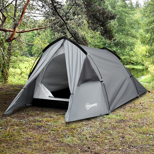 outsunny-camping-dome-tent-double-layer-backpacking-tent-large-for-1-2-person-with-weatherproof-vestibule-windows-lightweight-for-fishing-hiking