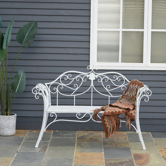 outsunny-bench-garden-chair-outdoor-indoor-patio-2-seater-loveseat-metal-furniture-white