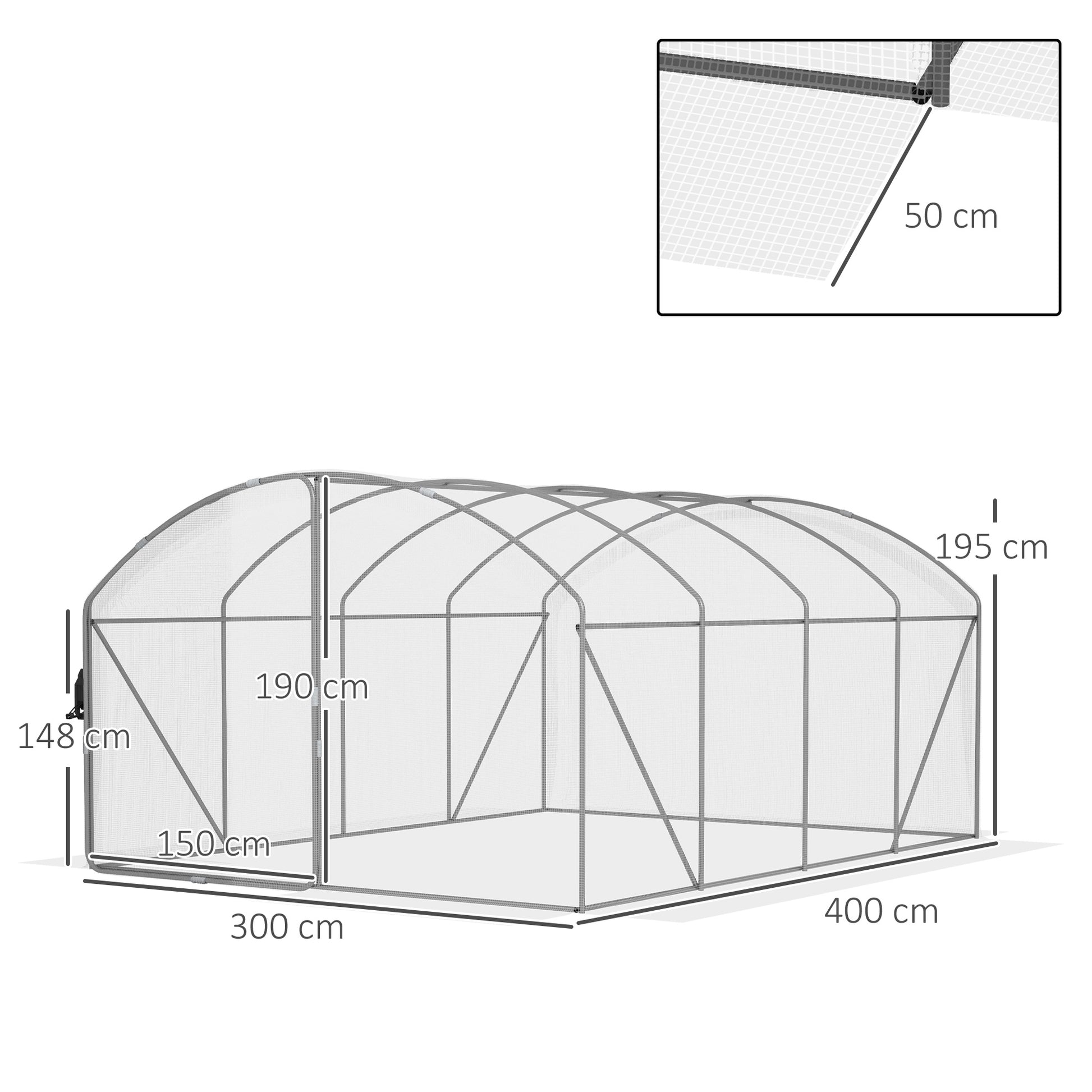 outsunny-polytunnel-greenhouse-walk-in-grow-house-with-uv-resistant-pe-cover-door-galvanised-steel-frame-4-x-3-x-2m-white