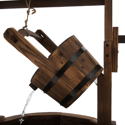 outsunny-fir-wood-outdoor-garden-decor-wishing-well-waterfall