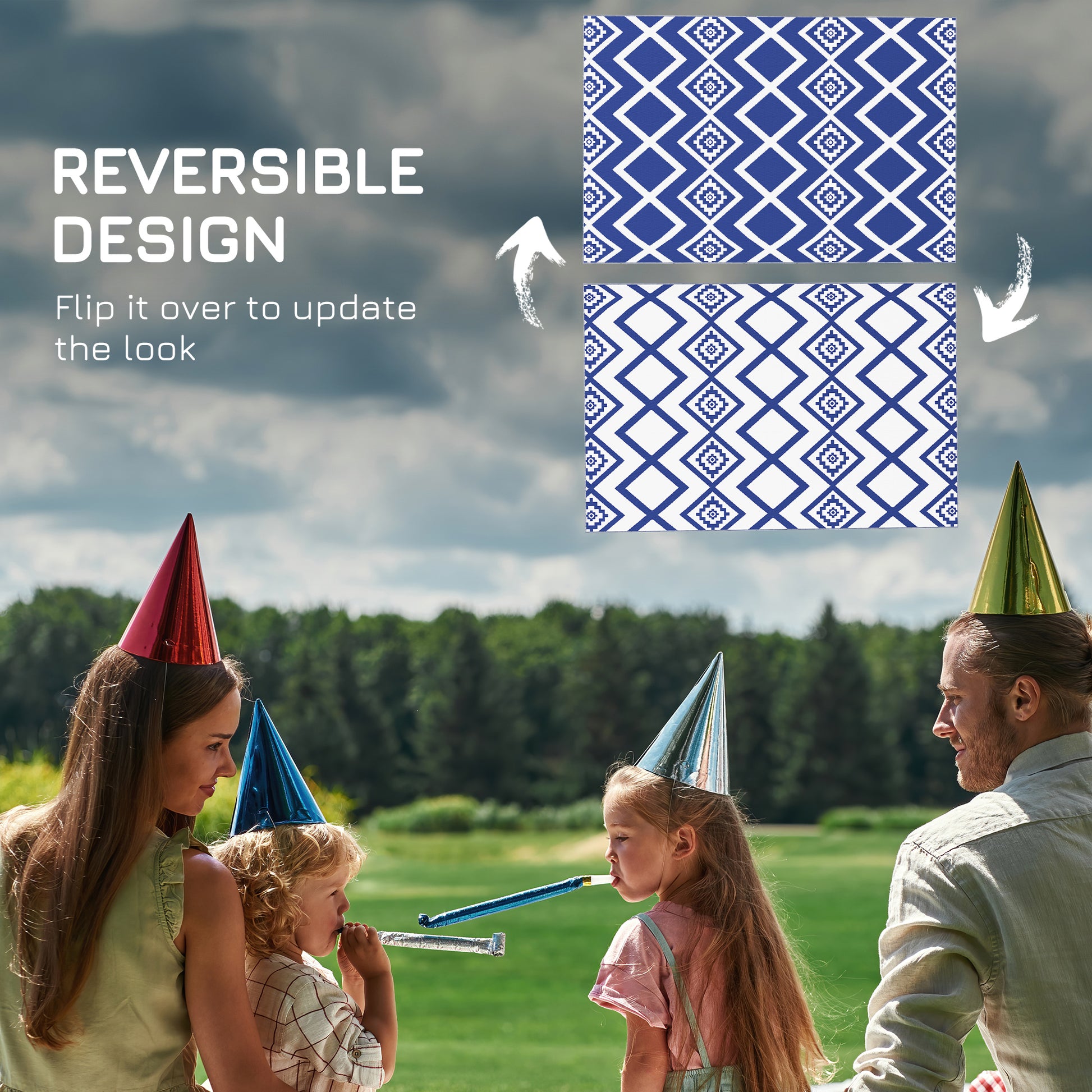 outsunny-plastic-straw-reversible-rv-outdoor-rug-with-carry-bag-182-x-274cm-blue-and-white