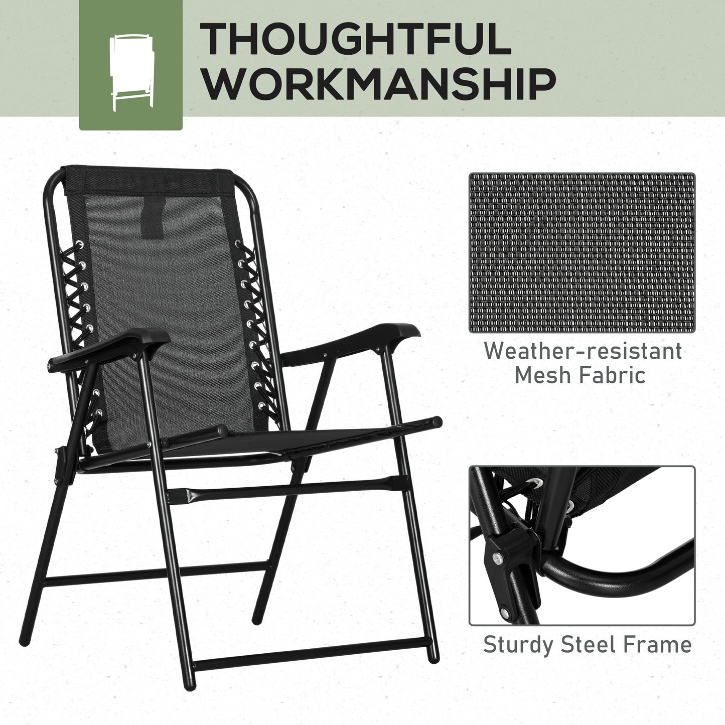 outsunny-2-pcs-patio-folding-chair-set-outdoor-portable-loungers-for-camping-pool-beach-deck-lawn-w-armrest-steel-frame-black