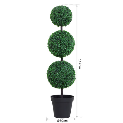 outsunny-set-of-2-artificial-boxwood-ball-topiary-trees-potted-decorative-plant-outdoor-and-indoor-decor-112cm