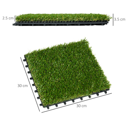 outsunny-10-pcs-30-x-30cm-artificial-grass-turf-25mm-pile-height-grass-carpet-fake-grass-mat-uv-resistance-for-outdoor