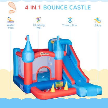 outsunny-5-in-1-kids-bounce-castle-large-inflatable-house-trampoline-slide-water-pool-climbing-wall-with-450w-inflator-carrybag-for-kids-age-3-8