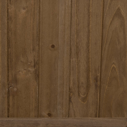 outsunny-2-pcs-raised-bed-with-drainage-holes-wood-planter-with-trellis-for-climbing-plants-to-grow-vegetables-flowers-brown