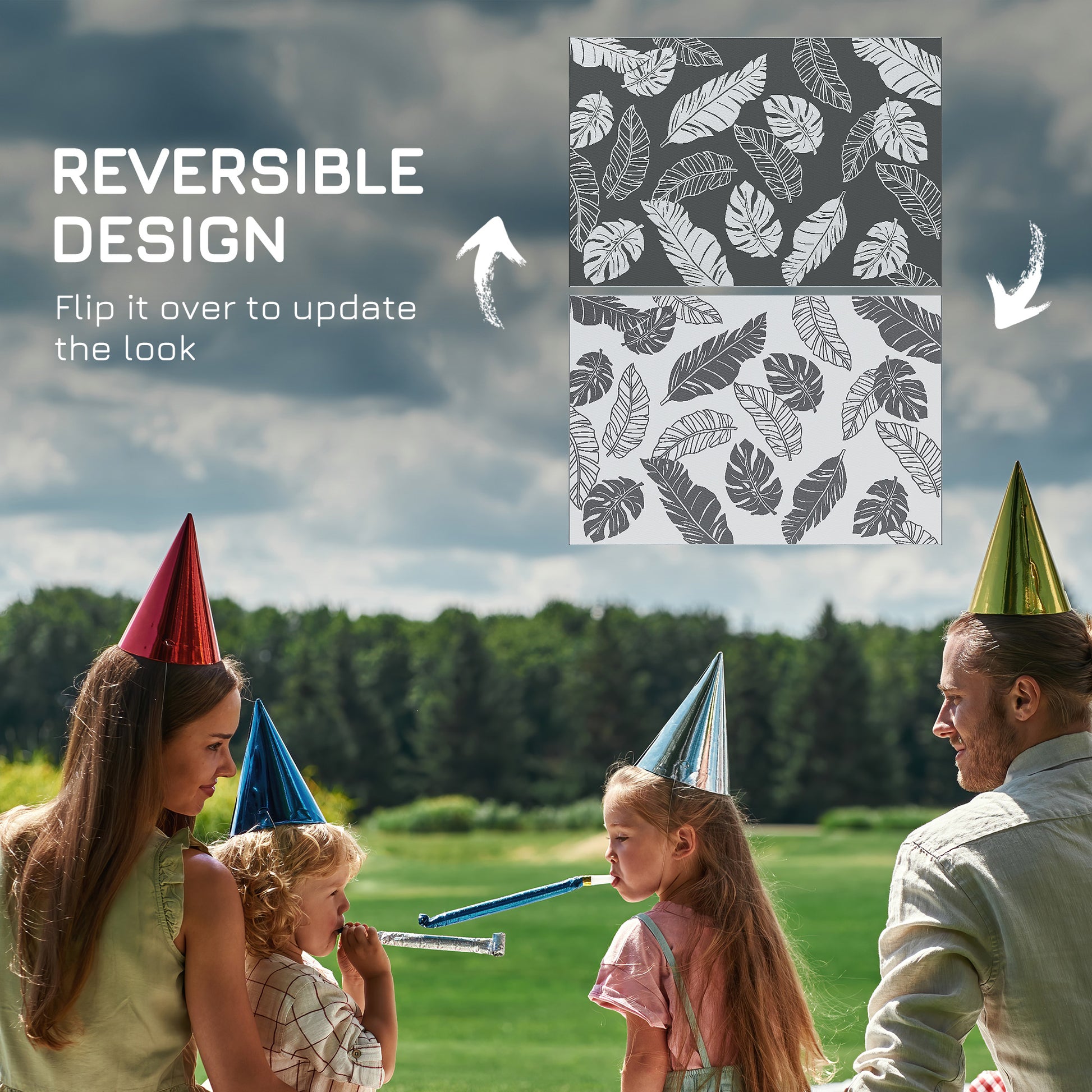 outsunny-plastic-straw-reversible-rv-outdoor-rug-with-carry-bag-182-x-274cm-grey-and-white