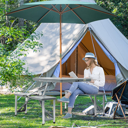 outsunny-portable-foldable-camping-picnic-table-with-seats-chairs-and-umbrella-hole-4-kids-fold-up-travel-picnic-table-grey