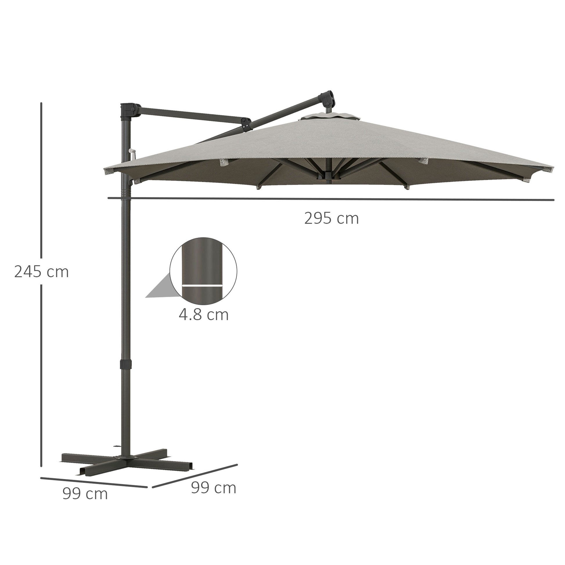 outsunny-3-m-cantilever-banana-parasol-with-cross-base-360-rotation-patio-umbrella-with-crank-handle-tilt-light-grey