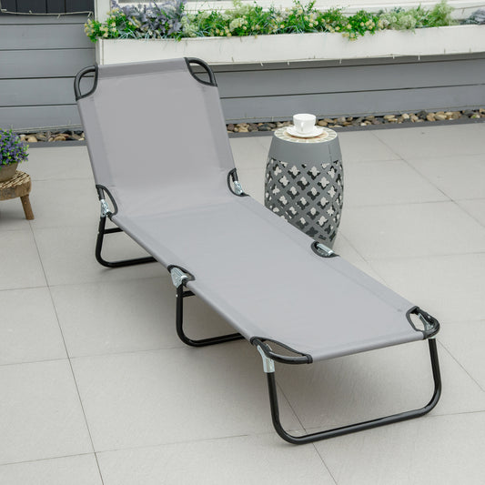 outsunny-portable-folding-sun-lounger-with-5-position-adjustable-backrest-relaxer-recliner-with-lightweight-frame-great-for-pool-or-sun-bathing-grey