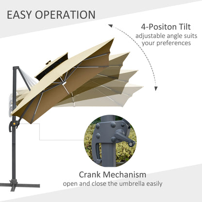 outsunny-3m-cantilever-roma-parasol-adjustable-garden-sun-umbrella-with-solar-led-tilt-and-crank-handle-cross-base-for-lawn-khaki