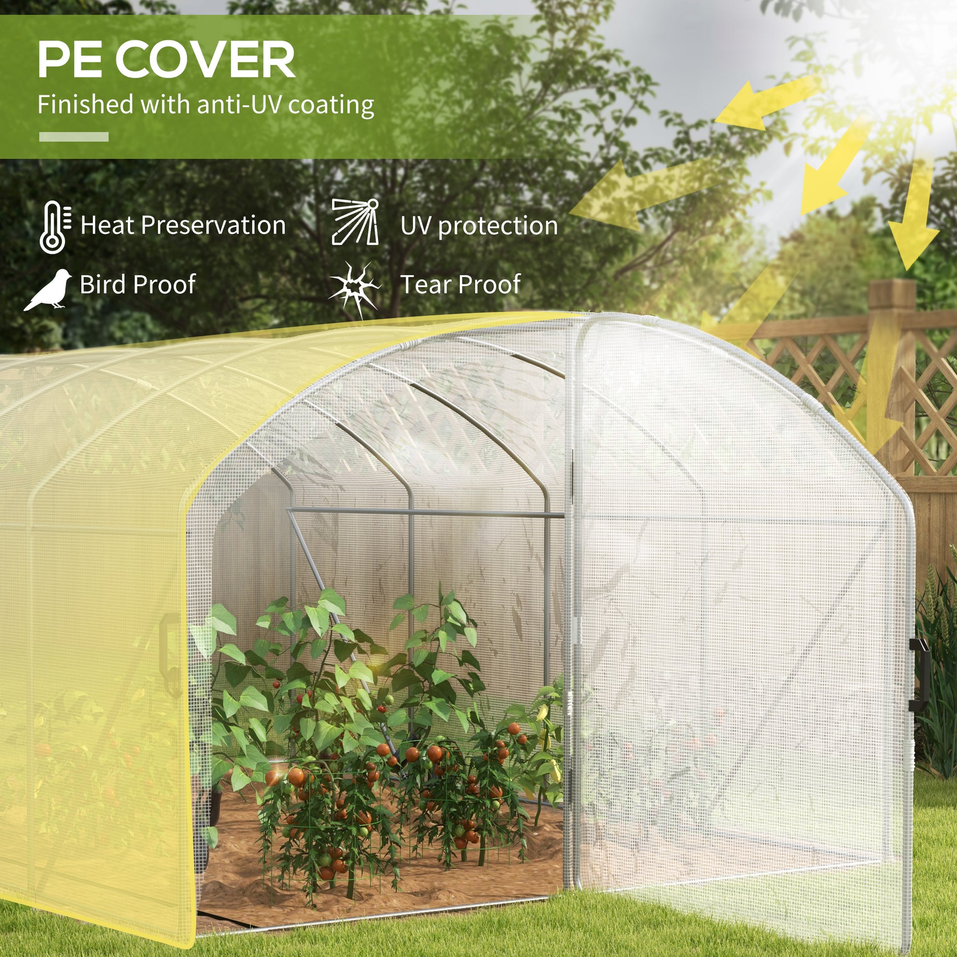 outsunny-polytunnel-greenhouse-walk-in-grow-house-with-uv-resistant-pe-cover-door-galvanised-steel-frame-4-x-3-x-2m-white