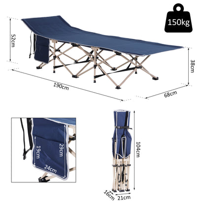 outsunny-single-person-camping-folding-cot-outdoor-patio-portable-military-sleeping-bed-travel-guest-leisure-fishing-with-carry-bag-blue