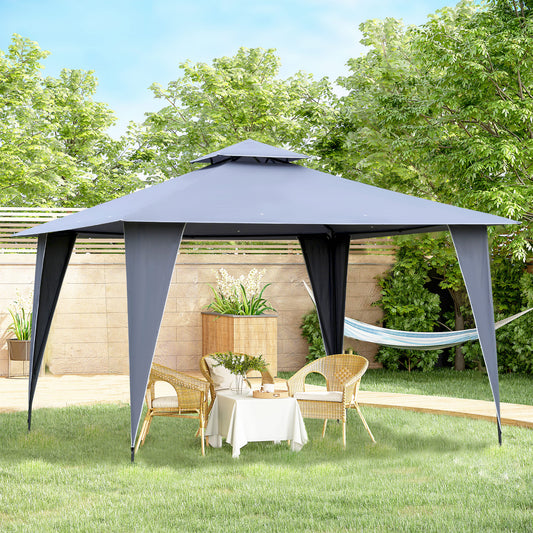 outsunny-3-5x3-5m-side-less-outdoor-canopy-tent-gazebo-w-2-tier-roof-steel-frame-garden-party-gathering-shelter-grey