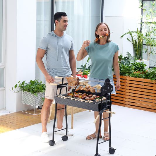 outsunny-charcoal-trolley-bbq-garden-outdoor-barbecue-cooking-grill-high-temperature-powder-wheel-85x36x90cm-new