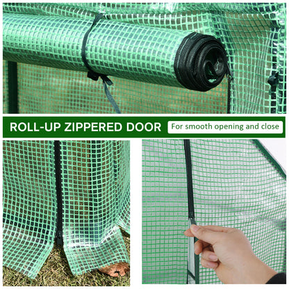 outsunny-outdoor-pe-greenhouse-steel-frame-plant-cover-with-zipper-100l-x-50w-x-150hcm-green