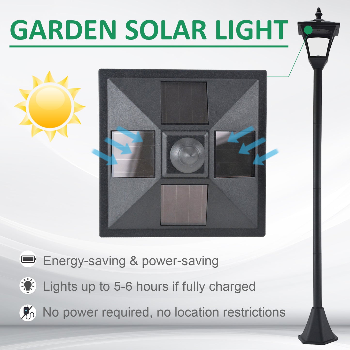 outsunny-set-of-2-outdoor-garden-solar-post-lamp-sensor-dimmable-led-lantern-bollard-ip44-energy-saving-1-2m-tall-black