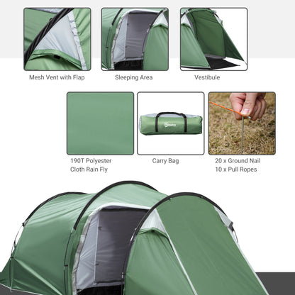 outsunny-tunnel-tent-2-3-person-camping-tent-with-sewn-in-groundsheet-air-vents-rainfly-2000mm-water-column-green