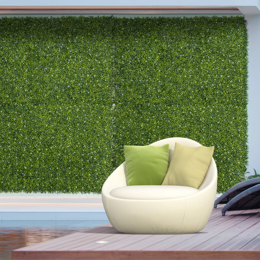 outsunny-12pcs-artificial-boxwood-wall-panels-50cm-x-50cm-grass-privacy-fence-screen-faux-hedge-greenery-backdrop-encrypted-milan-grass