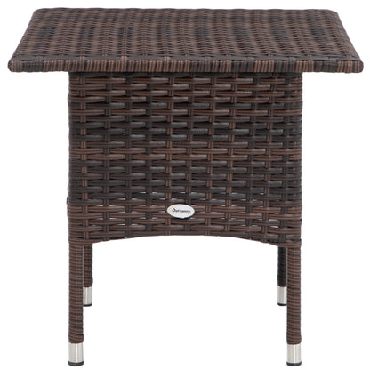 outsunny-outdoor-rattan-side-table-coffee-table-with-plastic-board-full-woven-table-top-for-patio-garden-balcony-mixed-brown
