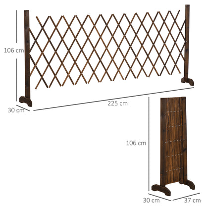 outsunny-freestanding-garden-fencing-expanding-fence-trellis-movable-scissor-grid-foldable-garden-screen-panel-225l-x
