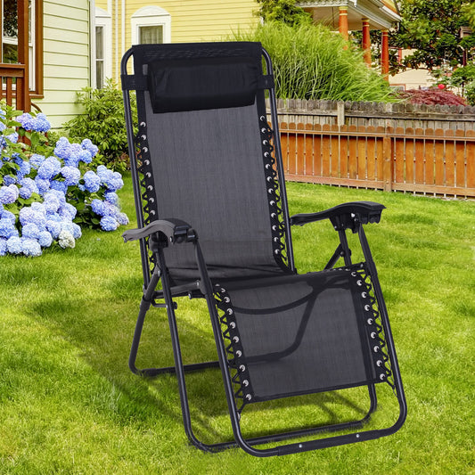 outsunny-zero-gravity-chair-metal-frame-armchair-outdoor-folding-reclining-sun-lounger-with-head-pillow-for-patio-decking-gardens-camping-black