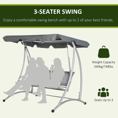 outsunny-3-seater-bench-steel-outdoor-patio-porch-swing-chair-with-adjustable-canopy-dark-grey