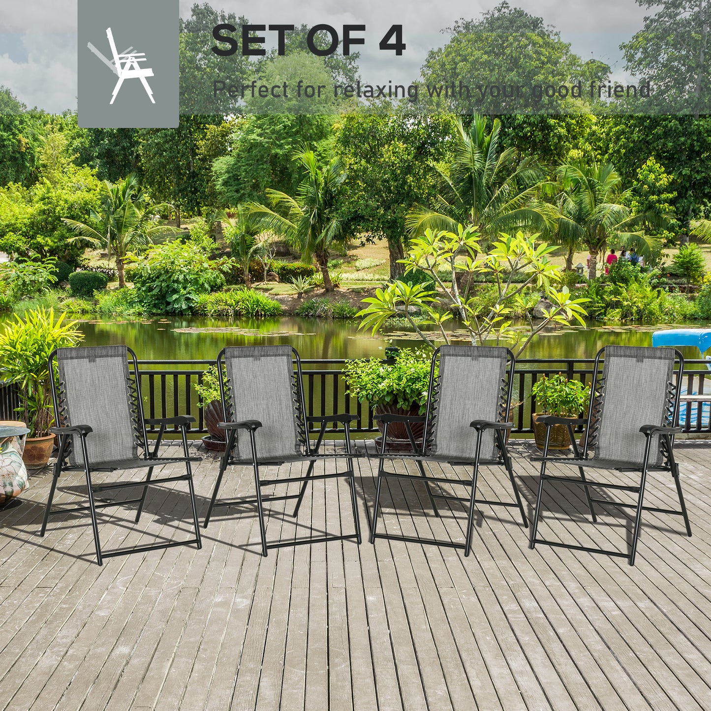 outsunny-pieces-patio-folding-chair-set-outdoor-portable-loungers-for-camping-pool-beach-deck-lawn-chairs-with-armrest-steel-frame-mixed-grey