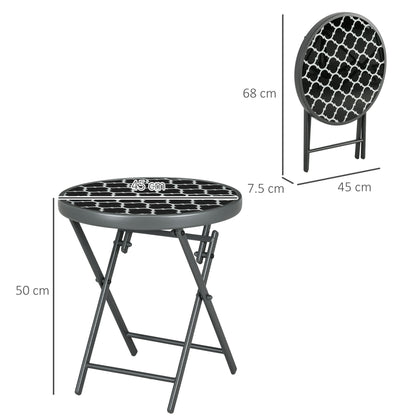 outsunny-45cm-outdoor-side-table-round-folding-patio-table-with-imitation-marble-glass-top-small-coffee-table-black