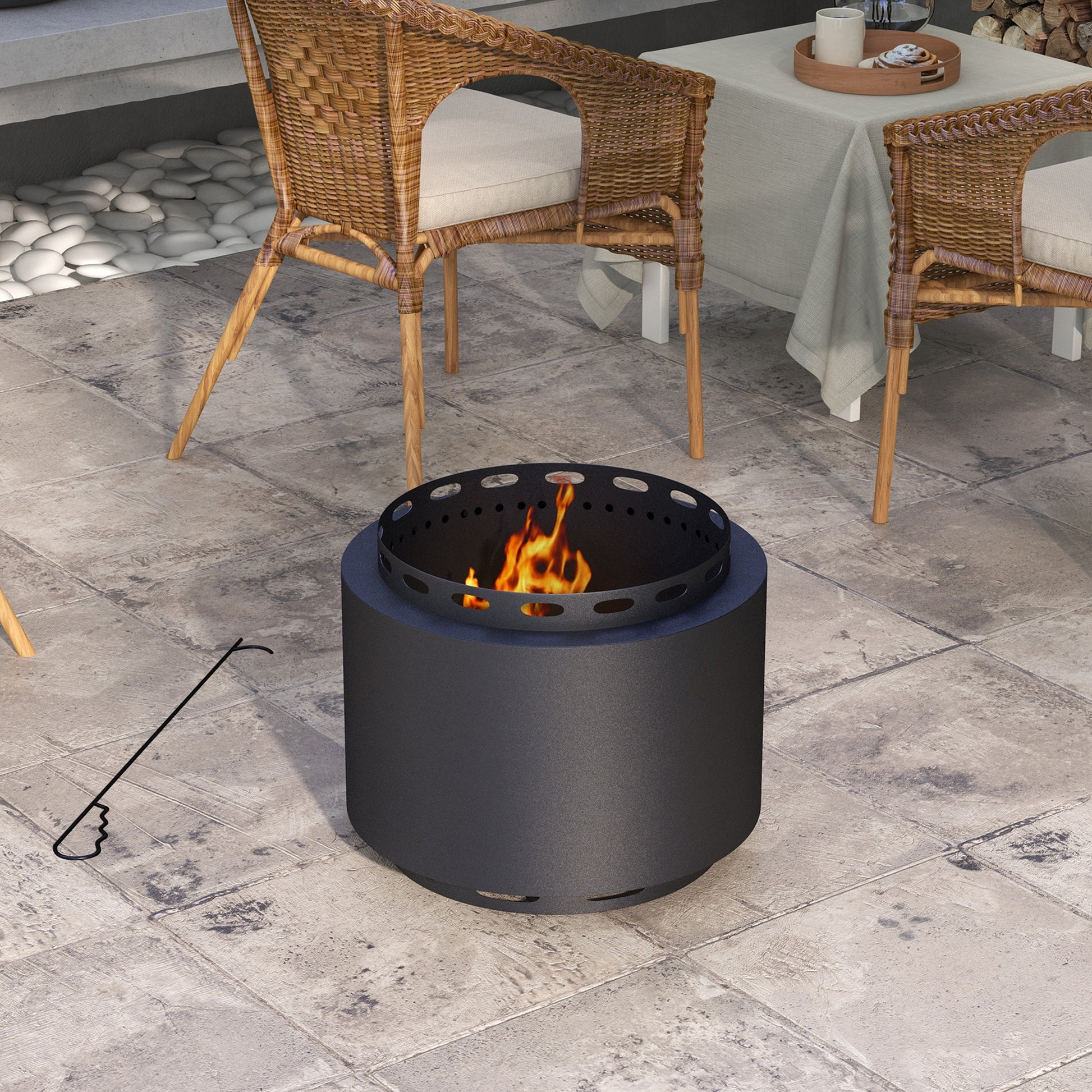 outsunny-smokeless-fire-pit-48-5cm-portable-wood-burning-firepit-with-poker-for-garden-camping-bonfire-party-metal-black
