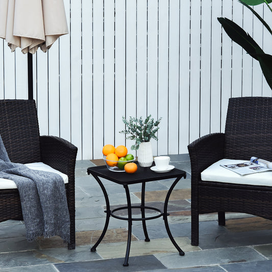 outsunny-metal-square-outdoor-garden-bistro-table-black