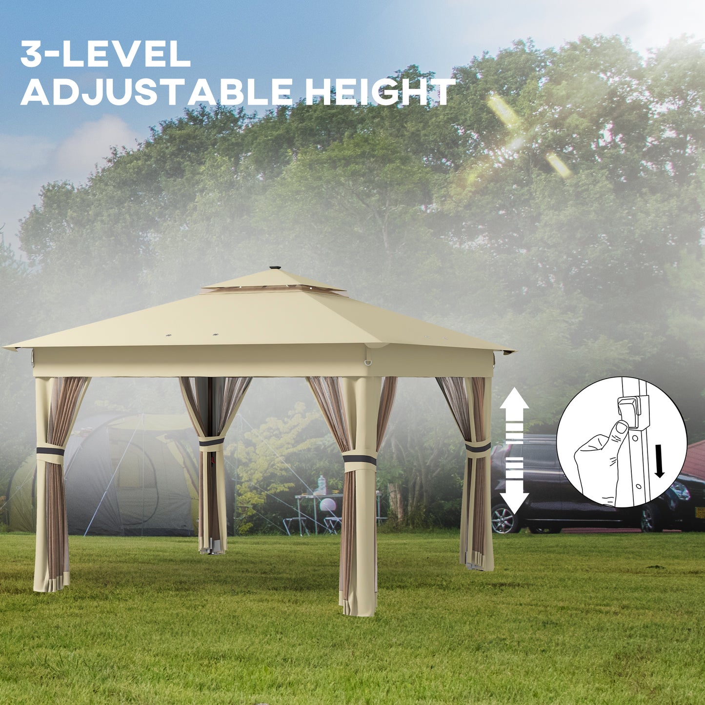 outsunny-3-x-3m-pop-up-gazebo-party-tent-with-solar-powered-led-lights-adjustable-event-shelter-with-curtain-netting-khaki