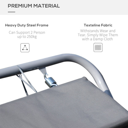 outsunny-outdoor-double-rocking-bed-hammock-grey