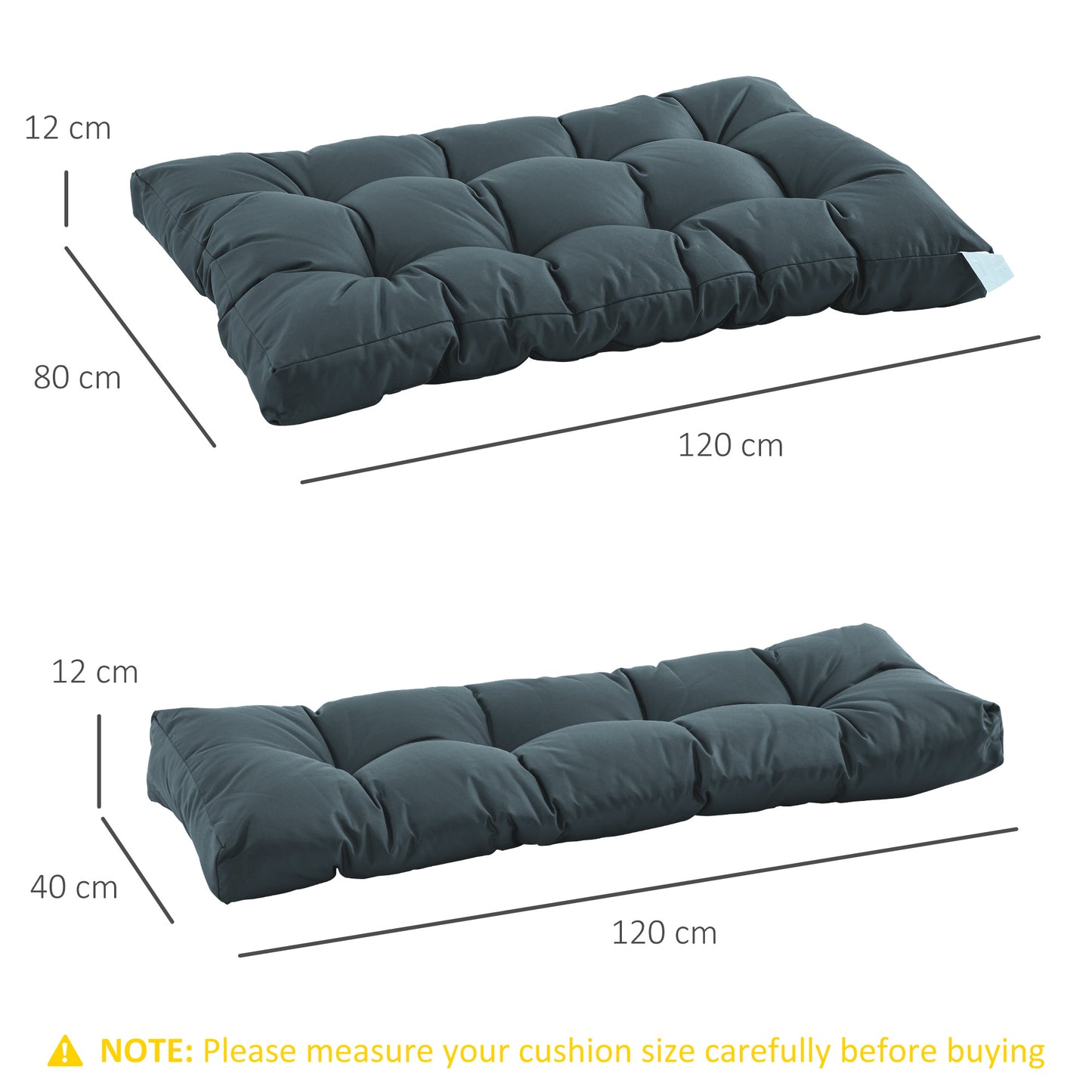 outsunny-2pcs-garden-tufted-pallet-cushion-seat-pad-120l-x-80w-x-12dcm-back-cushion-patio-for-indoor-outdoor-use-dark-grey