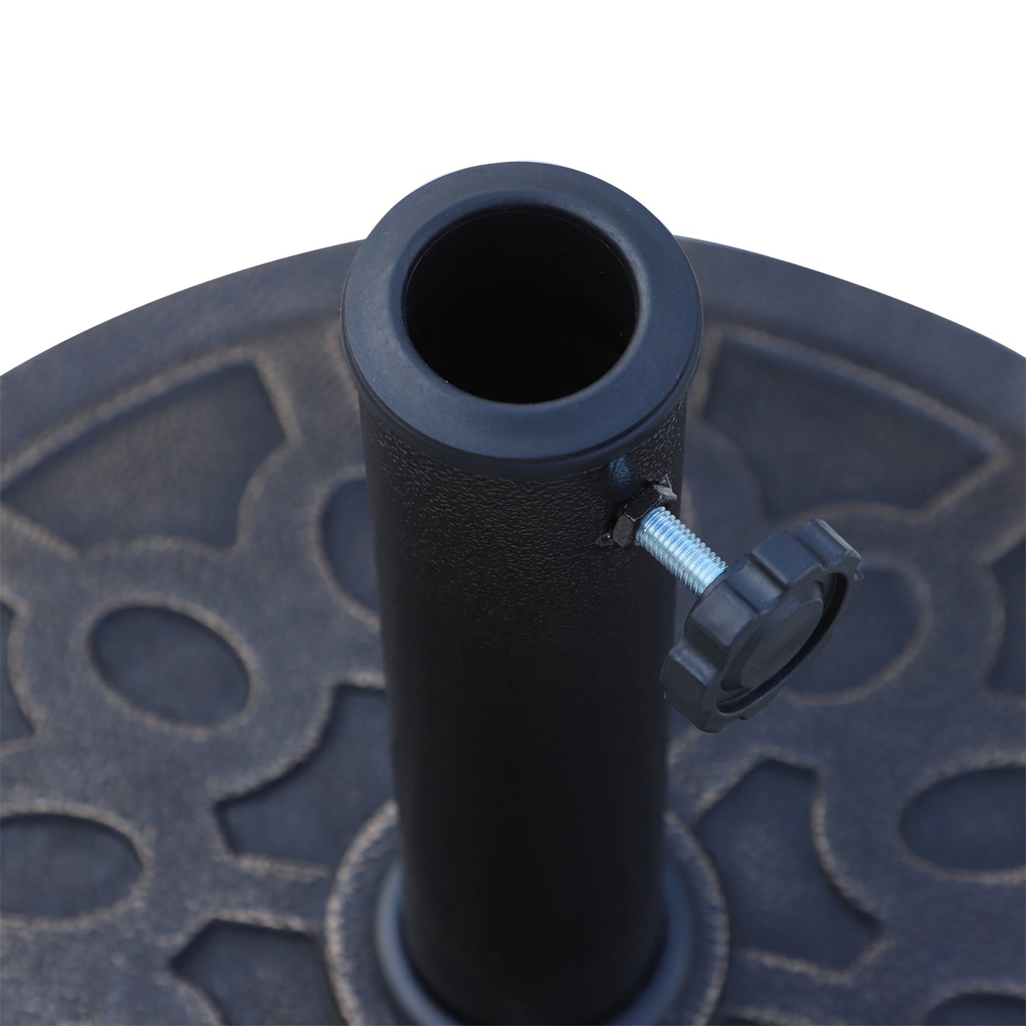 outsunny-13kg-resin-umbrella-stand-holder-garden-parasol-base-for-38mm-or-48mm-outdoor-umbrella-poles-bronze-tone