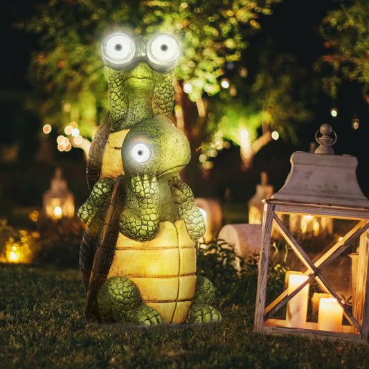 outsunny-vivid-2-tortoises-garden-statue-with-solar-led-light-outdoor-ornament-art-sculpture-home-decoration-for-porch-deck-grass