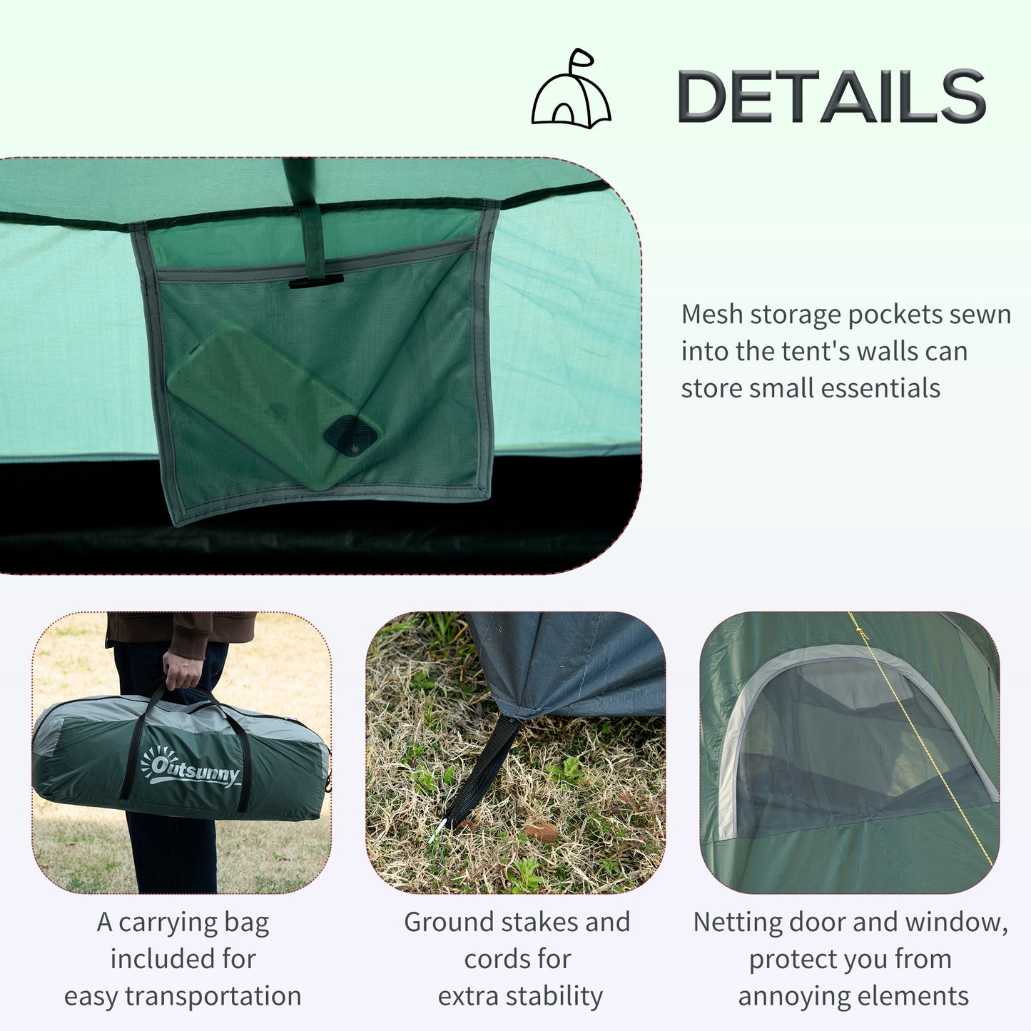outsunny-5-6-man-dome-camping-tent-hiking-shelter-uv-protection-3000mm-water-resistant-tunnel-tent-dark-green
