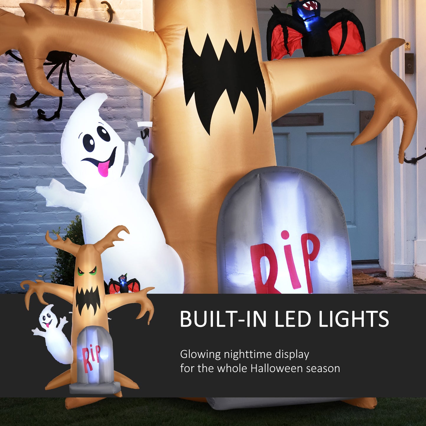 outsunny-next-day-delivery-8ft-inflatable-halloween-ghost-tree-with-white-ghost-and-tombstone-blow-up-outdoor-led-display