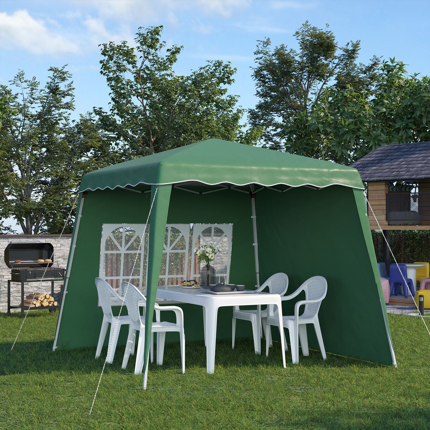 outsunny-pop-up-gazebo-with-2-sides-slant-legs-and-carry-bag-height-adjustable-uv50-party-tent-event-shelter-for-garden-patio-green